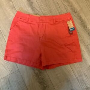 Merona Fit 1 Woman's Casual Solid Deep Coral Shorts - 12